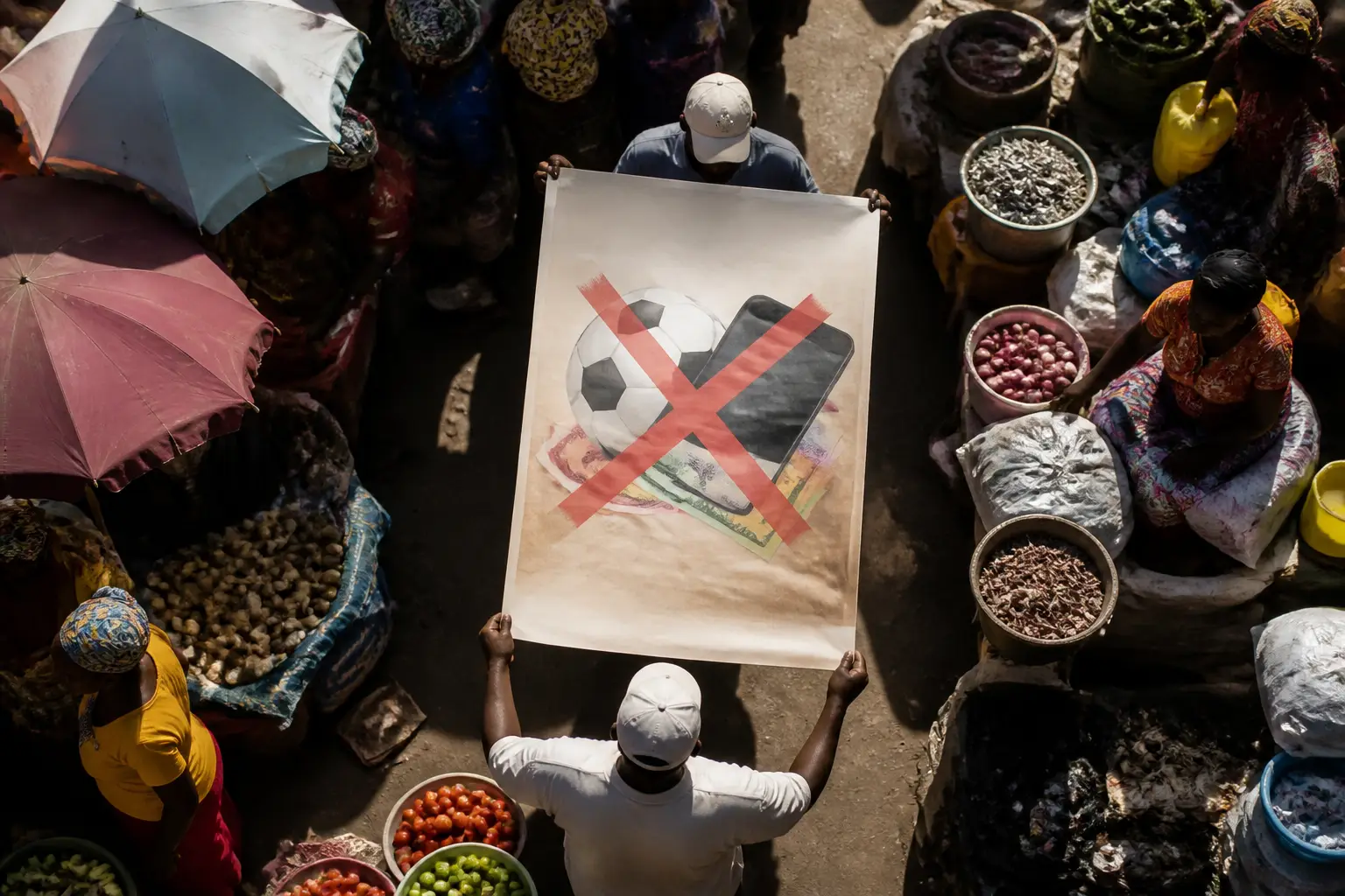 Angola bekämpft illegales Glücksspiel direkt auf öffentlichen Marktplätzen